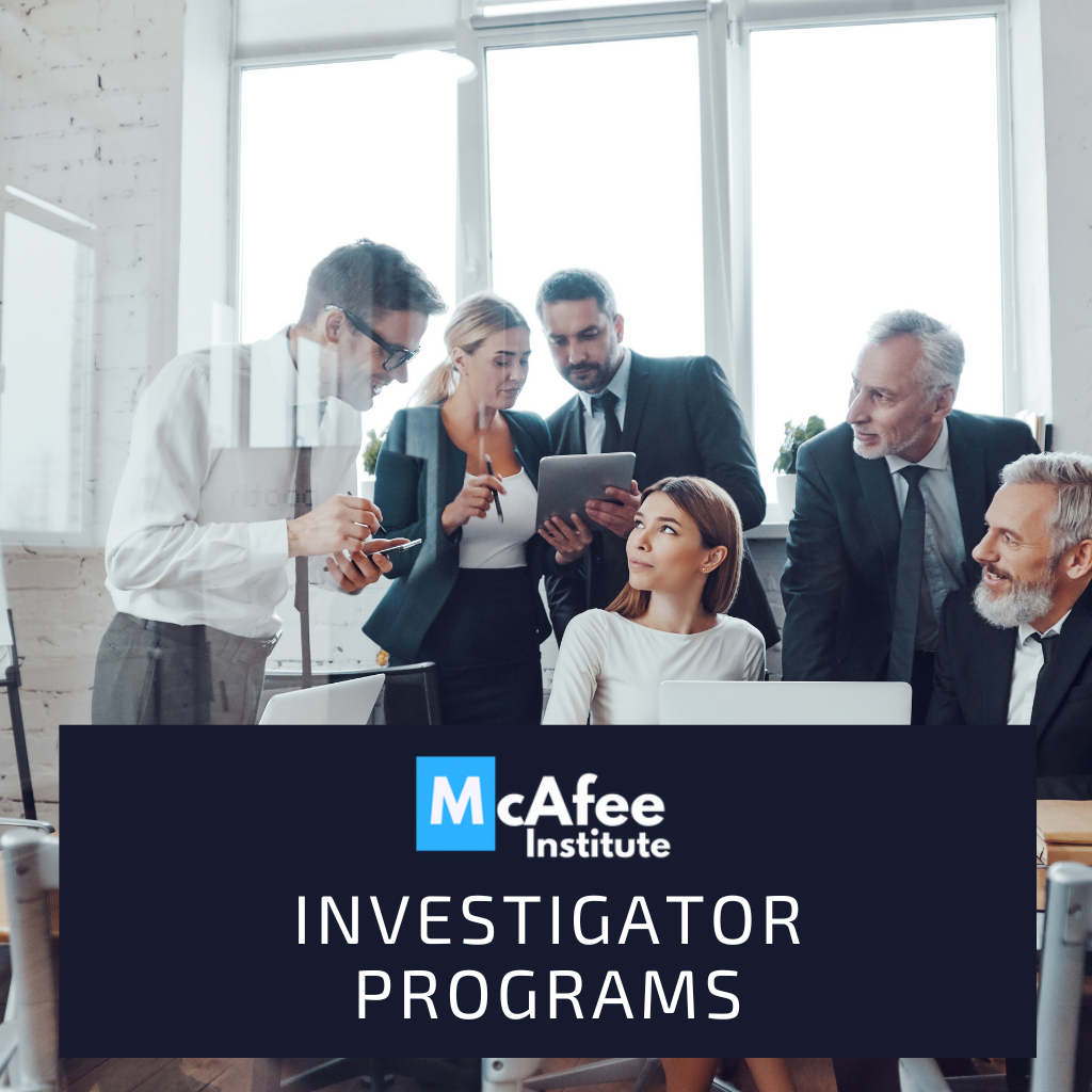 Investigator Training, Courses, and Certification