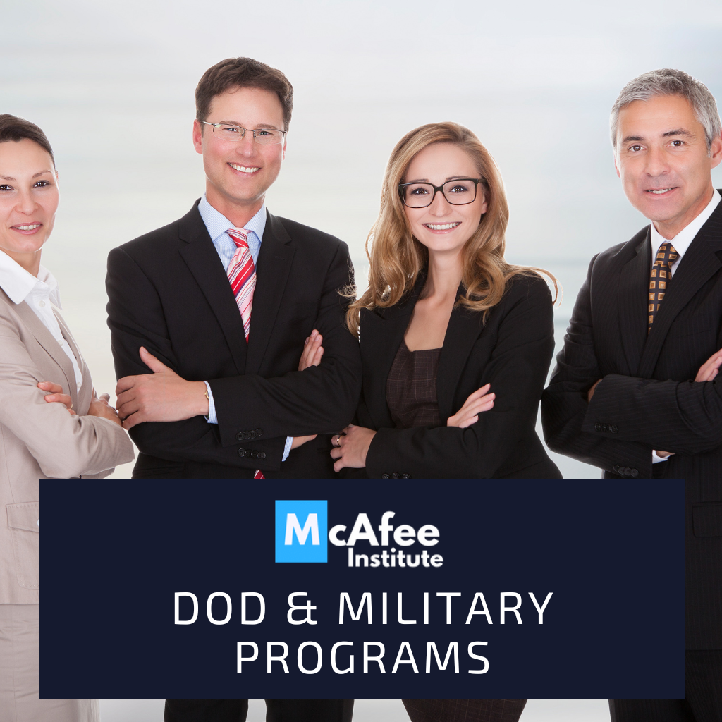 Military & DOD Training, Courses, and Certification