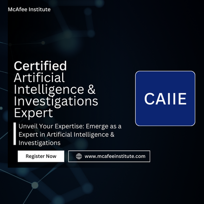 Certified Artificial Intelligence & Investigations Expert (CAIIE) - In Person Training