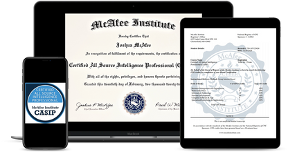 Certified All Source Intelligence Professional (CASIP)