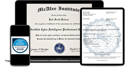 Certified Cyber Intelligence Professional (CCIP) - McAfee Institute